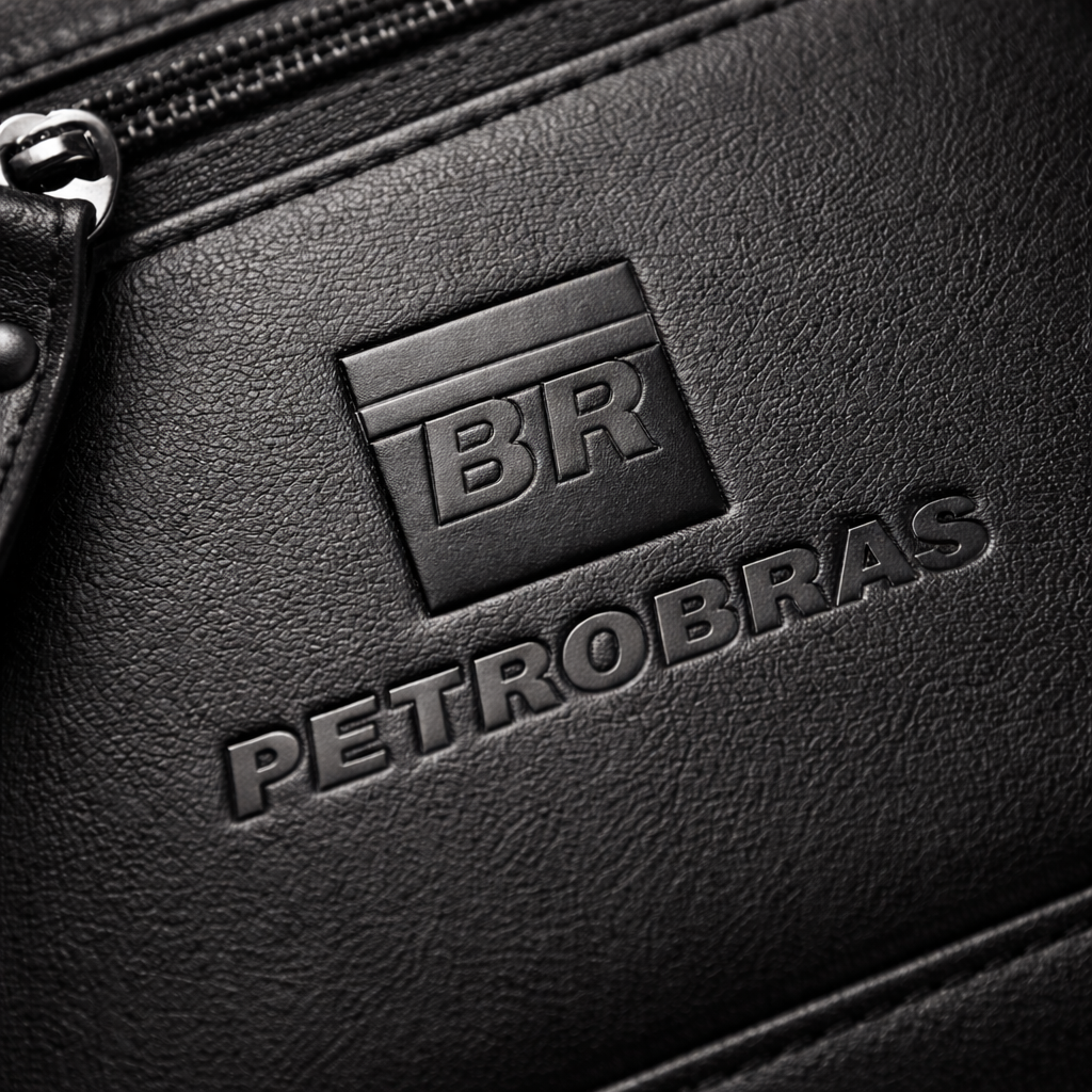 logo petrobras baixo relevo